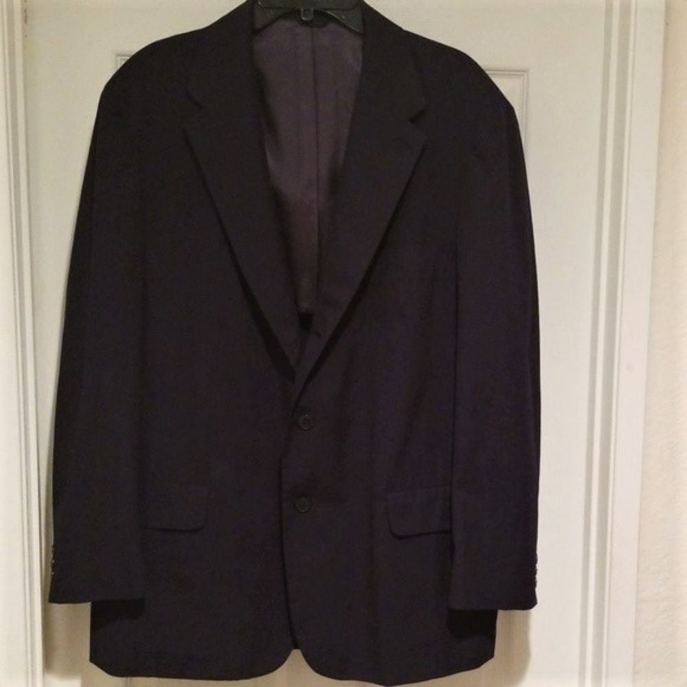 J. Crew Navy Blue 3-Button 100% Cotton Blazer EUC